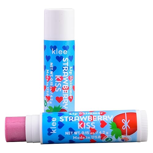 Klee Naturals Mineral Eye Shadow and Lip Shimmer Makeup Kit. Gentle and Non-Toxic. Kid-Friendly. Made in USA. (Wildflower Shimmer)(Wildflower Shimmer)