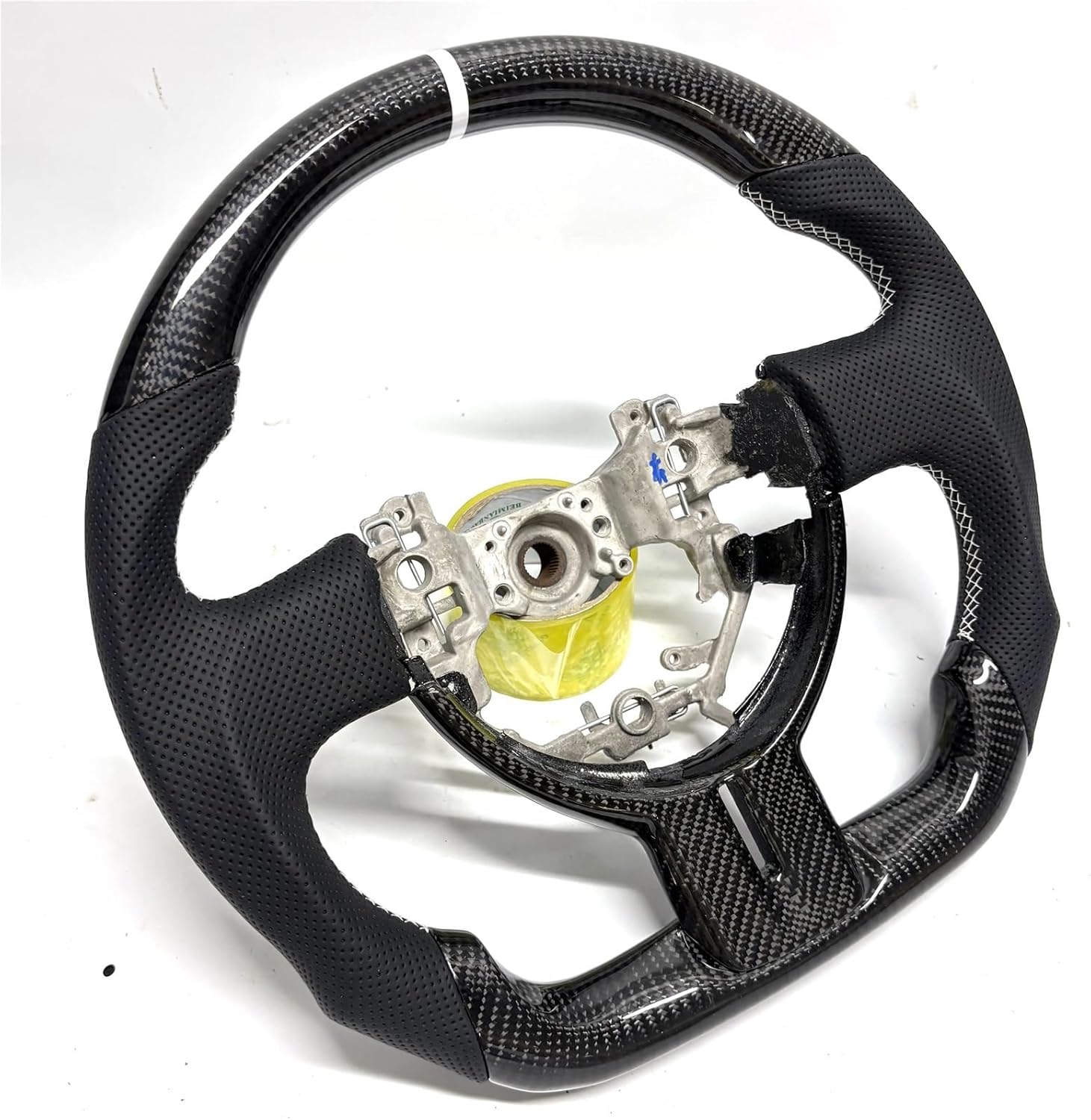 Carbon Leather Steering Wheel Compatible With Toyota 86 Subaru BRZ 12-16 Performance Auto Accessory(Red carbon fiber3)