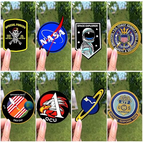 LazyChunks | Cloth Sticker Patches Iron on Patches for Clothing 8 pcs Multicolored Applique Decorative Sewable Repair Patches Pure Colour Patches for (Jackest,Jeans,Bags,Hats,Tshirt,Etc.)