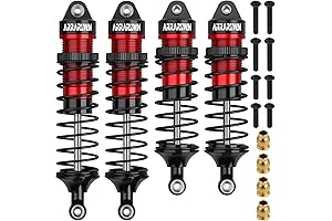 4PCS 1/10 RC Car Shocks Compatible Traxxas Slash/Rustler/Stampede/Hoss VXL 4x4 2WD Replacement Parts
