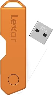 Lexar JumpDrive TwistTurn2 32GB USB 2.0 Flash Drive, Orange (LJDTT2-32GABNAOG)