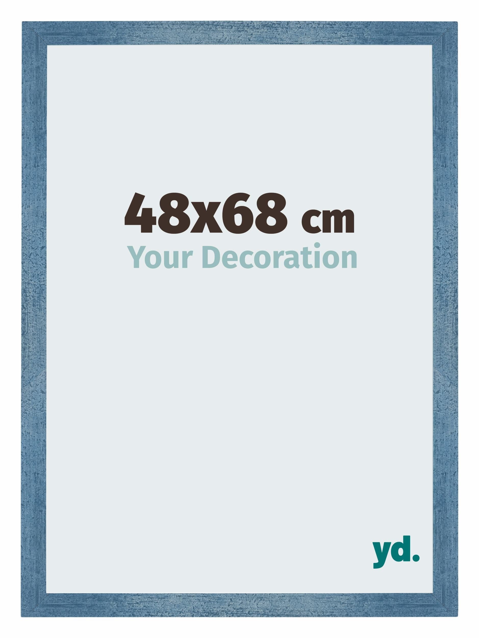 Your Decoration - Puzzle frame 48x68 - Clear Blue Swept - Puzzle frame 500-1000 Pieces - MDF Photoframe - Mura