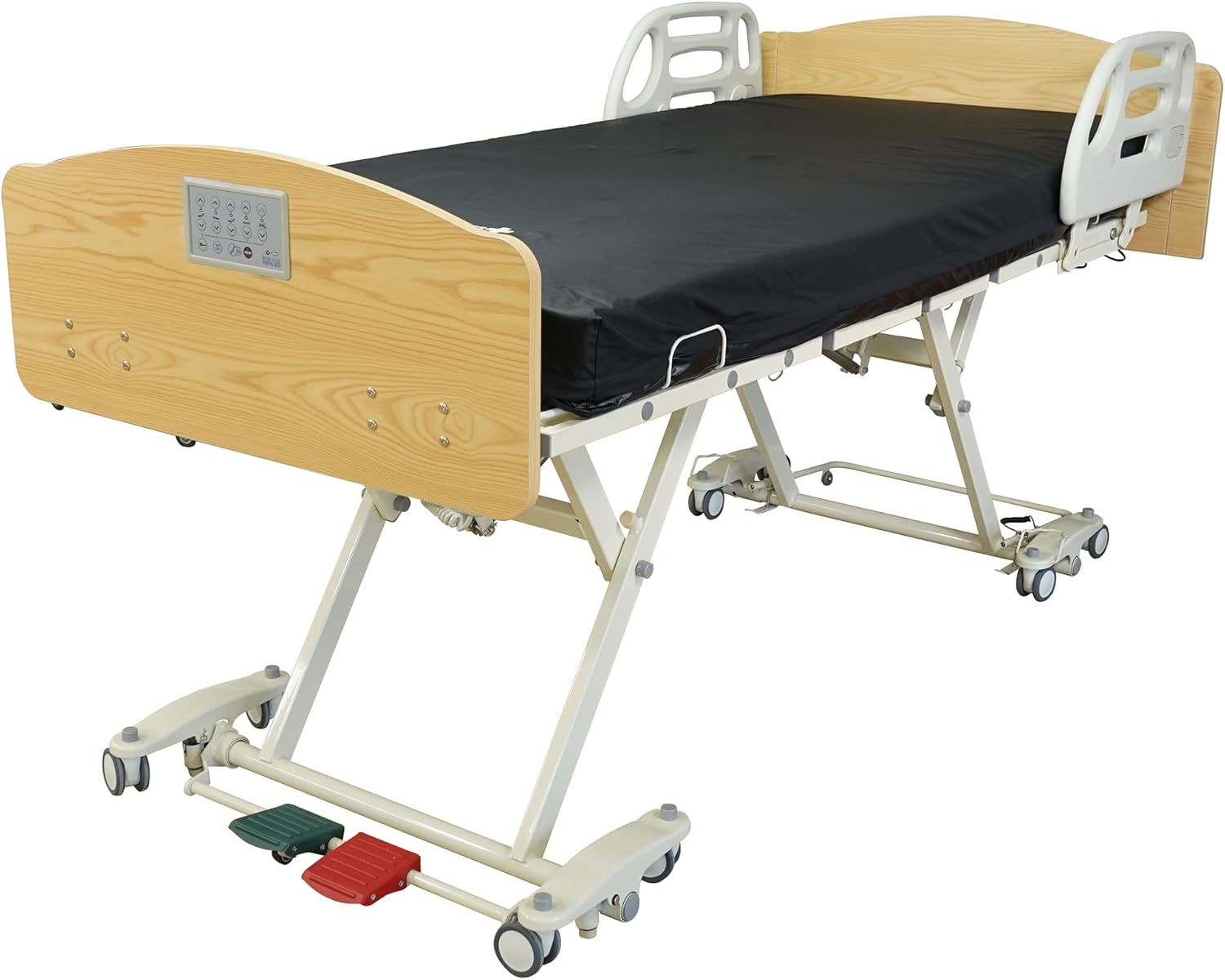 Lynacare HomeCare Hospital Beds HC107 Hi-Low Hospital Bed Set - Oak (No Mattress, 80" x 36") : Industrial & Scientific