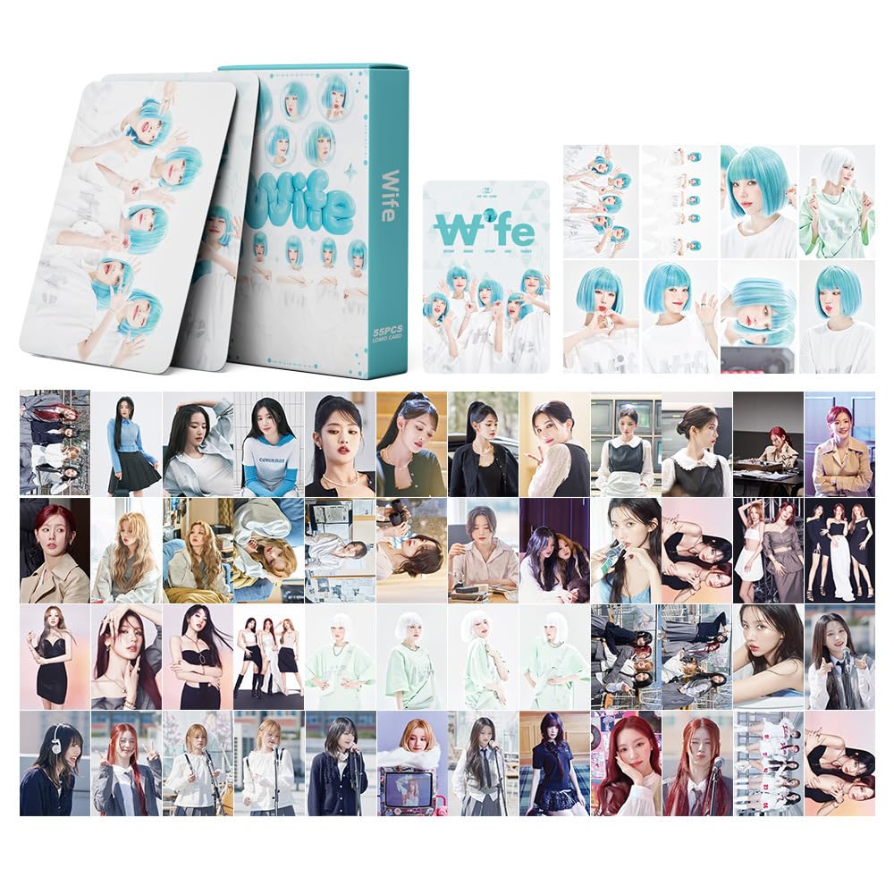 ZRHMCJEN I-Dle 55 Pieces (G) I-Dle Photo Cards Wife New Album Photocards (G) I-Dle Mini Pcards Photocards for Girls