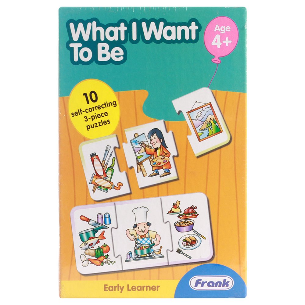 Frank What I Want to Be Puzzle – 30 Pieces, 10 Self-Correcting 3 Piece Puzzles - Early Learner Matching Puzzles for Kids for Age 4 Years Old and Above - Educational Toys and Games