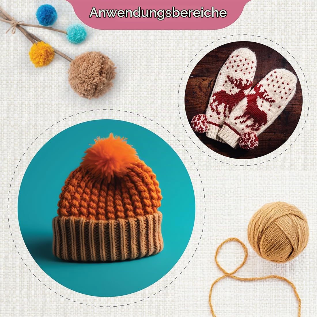 KnitPro The Mindful Kollektion Compassion Nadelspiel Set 6" (15cm) | 5 Größen (3,5 mm bis 5 mm)