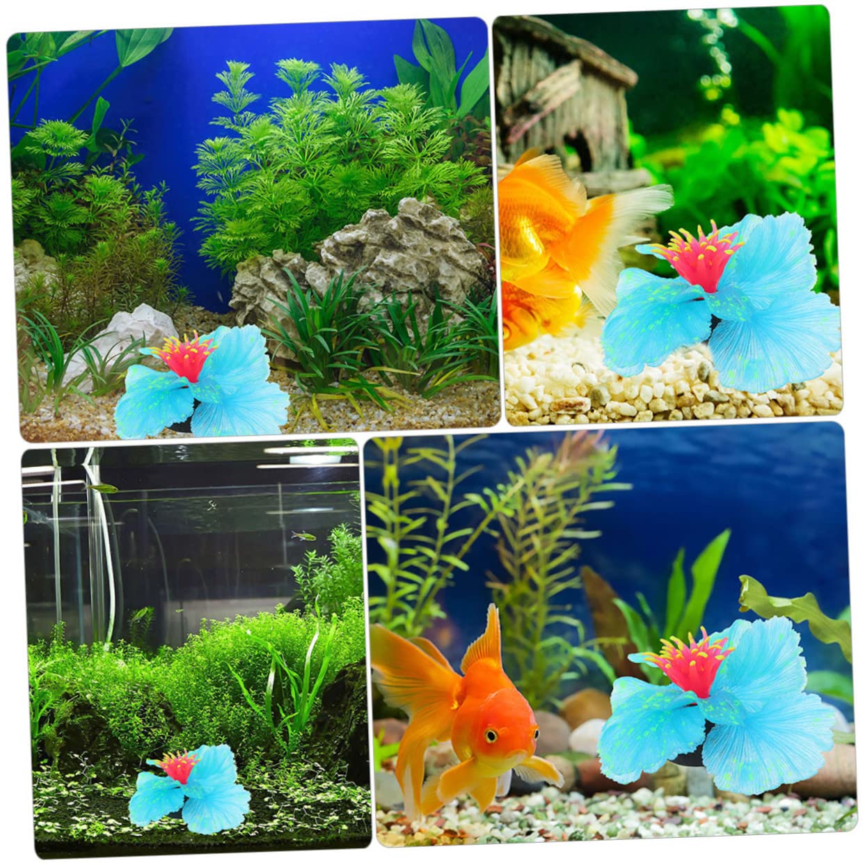 Yardwe 4stücke Aquarienpflanzen Dekoration Wasserpflanzen Für Fischbecken Langlebige Und Pflegeleichte Aquarienaccessoires