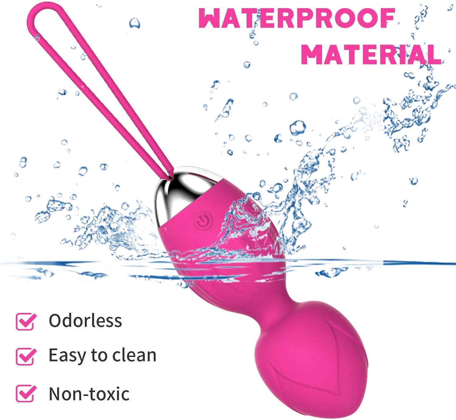 Kegel Balls for Women Ben Wa Balls Esercizi per il pavimento pelvico e rafforzamento per principianti e pesi per esercizi di Kegel avanzati (rosa)