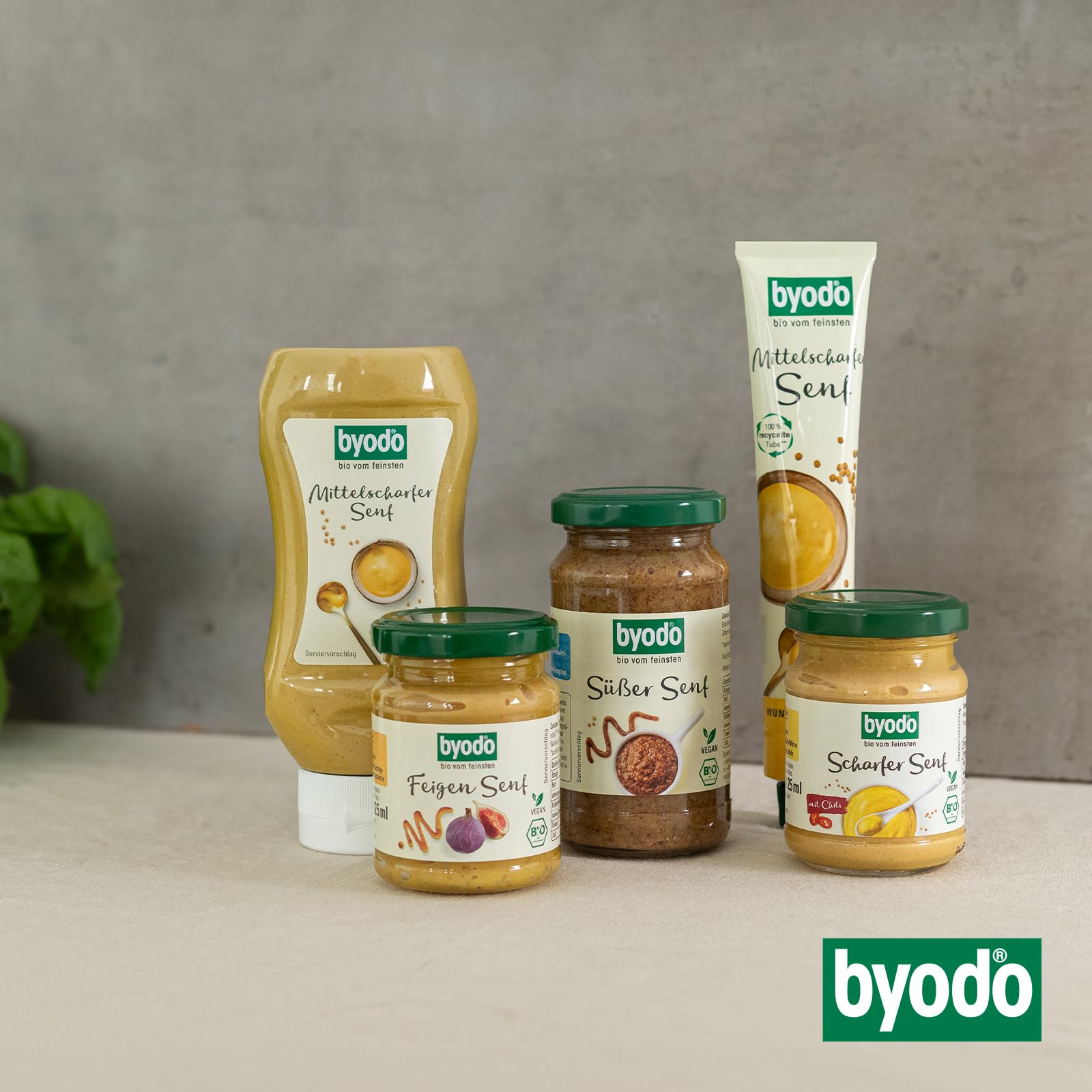 Mittelscharfer Bio-Senf von Byodo – 2 x 5 kg Eimer, Wunderbar würzig, Frische Herstellung in kleinen Chargen, Deutsche Senfsaat, Vegan & ohne Zuckerzusatz