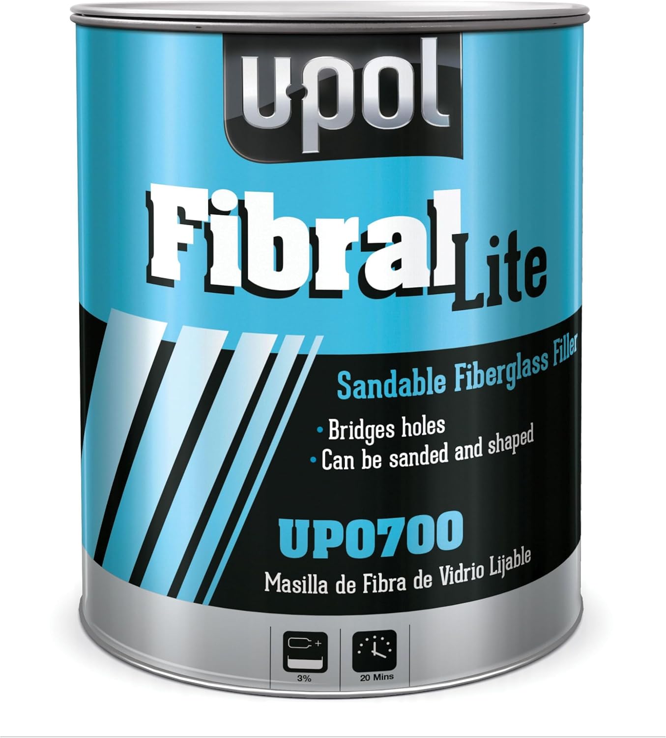 U-POL Products 0700 - Fiberglass Filler (3 Liter), Along with BPO Paste