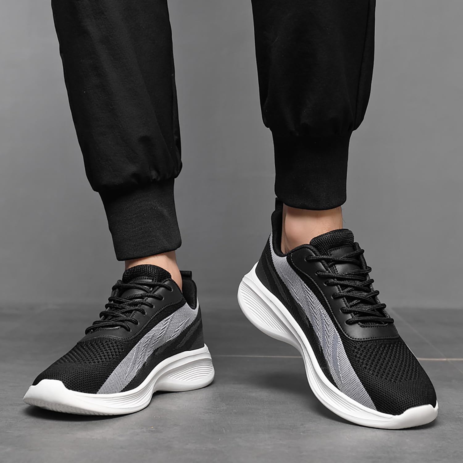 Fexkean Uomo Donna Scarpe da Ginnastica Sportive Sneakers Running Basse Basket Sport Outdoor Fitness Respirabile Mesh