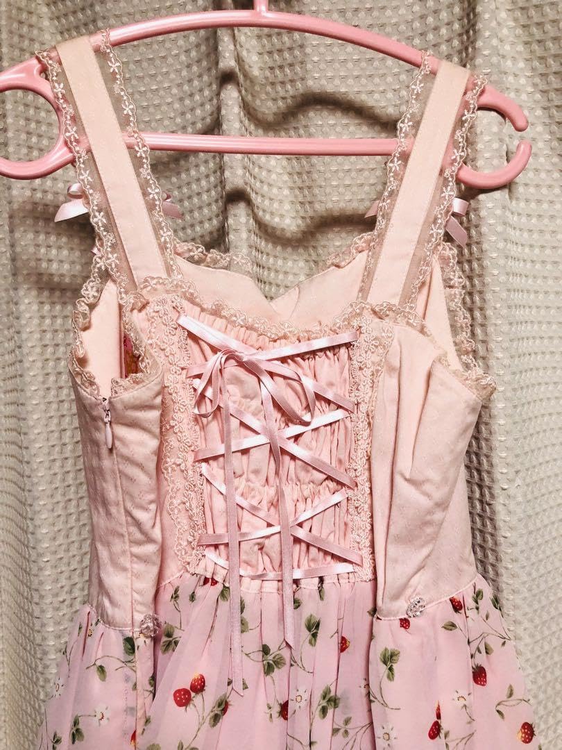 Amazon.co.jp: angelic pretty strawberry chiffon jsk kc set tagless