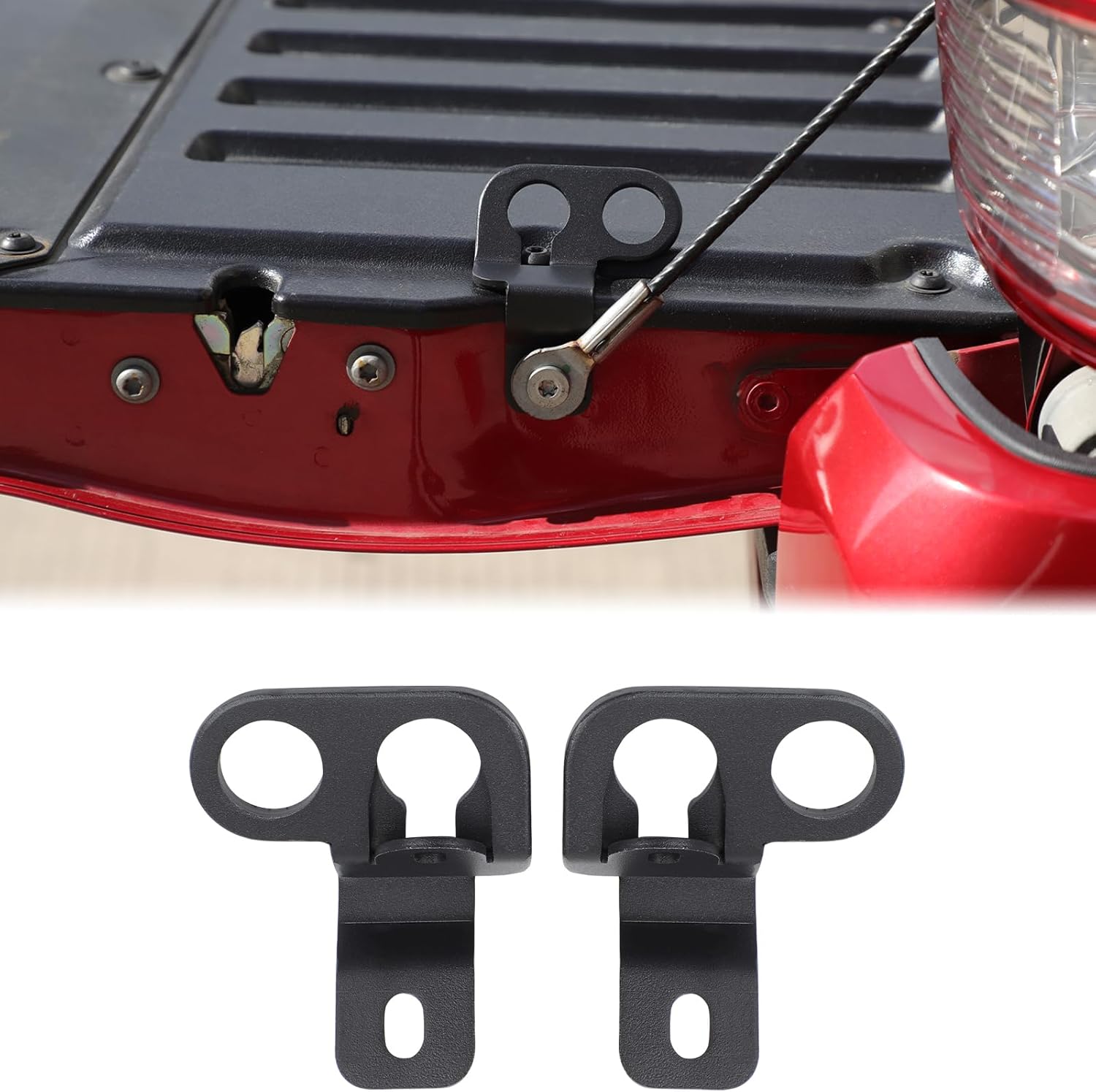 Aunginsy Tailgate Tie Down Anchor Bed Cleat Compatible with Toyota Tacoma 2016-2023 Accessories, Heavy Duty Truck Tailgate Bed Tie-Down Anchors Rings Trailers Double Hole Hook Replacement Accessories
