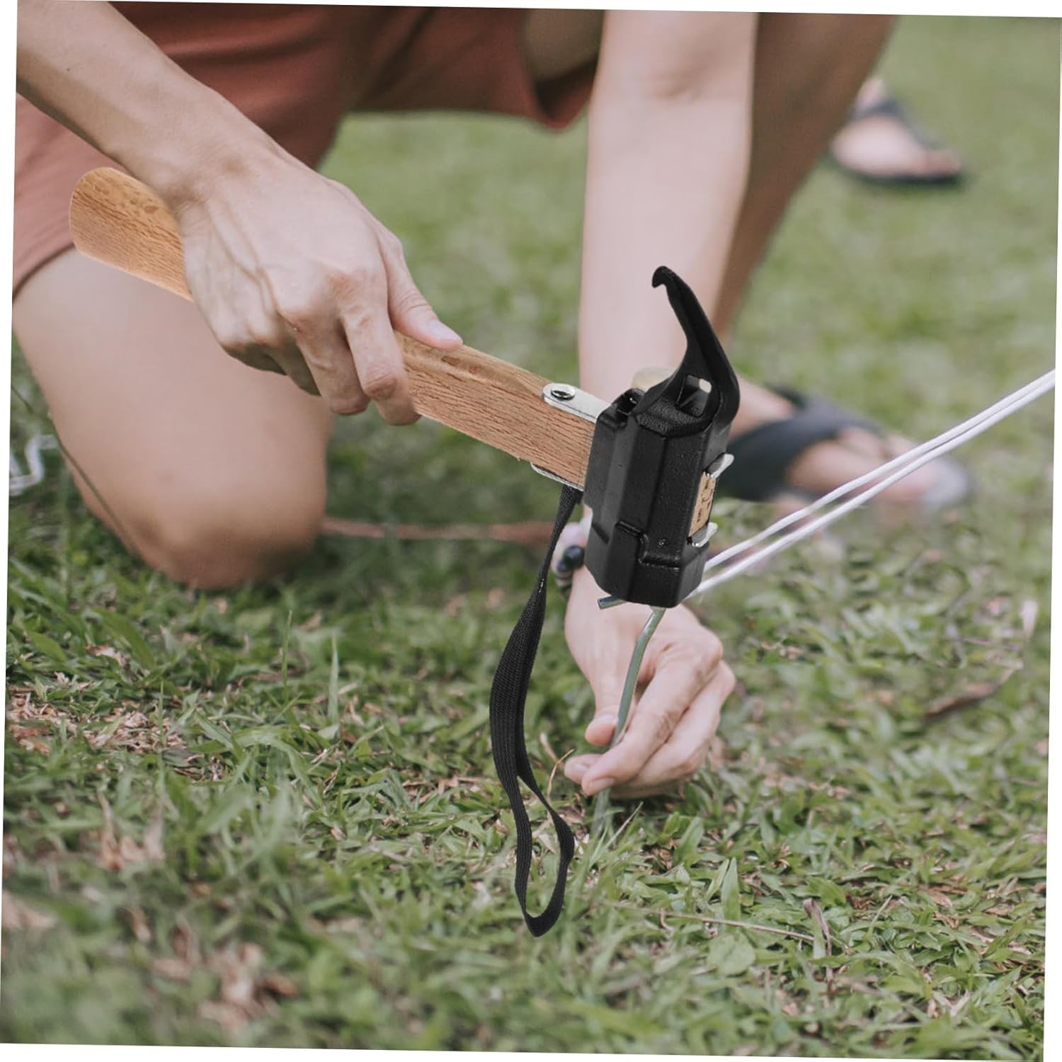 Lurrose Camping Hammer for Tent Stakes Lightweight Camping Mallet Peg Remover Versatile Outdoor Tool for Tent Setup Hiking and Flooring Projects
