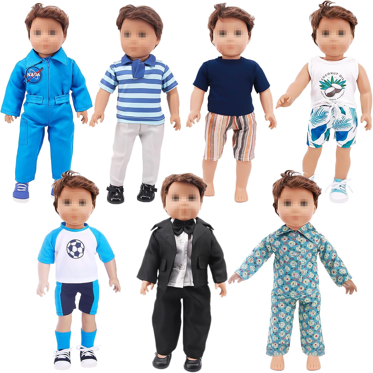 SOTOGO juegos de ropa para muñecas de 18 pulgadas para niños de - Main Image