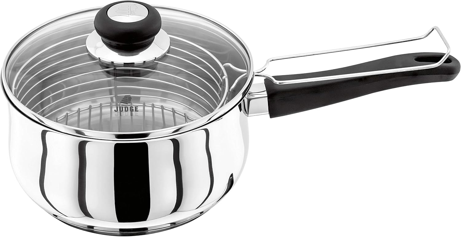 Judge Vista JJ83A Stainless Steel Chip Pan Fryer with Basket 20cm, with