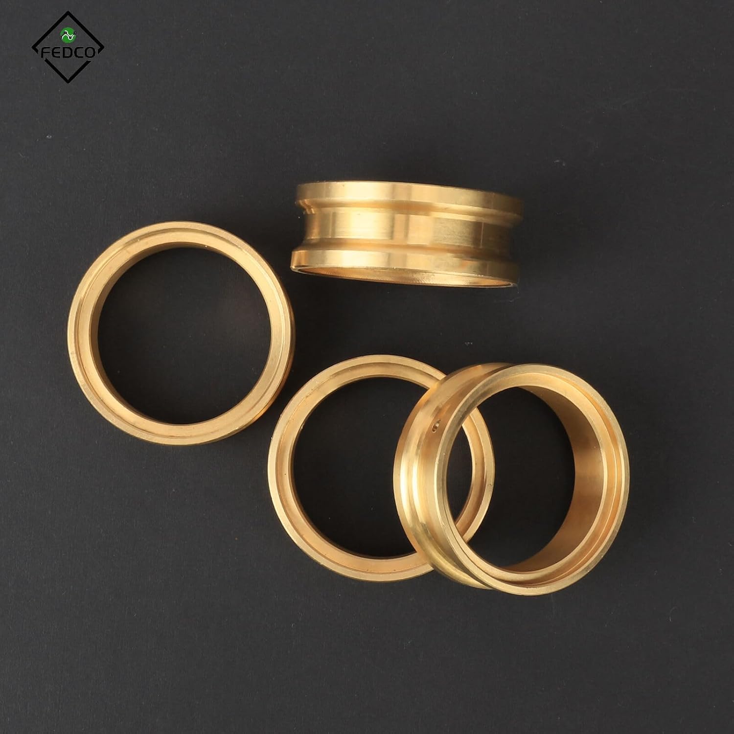 FCX24 Wheel Weights Ring 152g Brass Counterweights Wheel Clamp Rings for FMS FCX18 FCX24 Upgrade Parts 1/24 1/18 RC Crawler