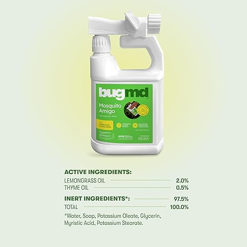 Miniatura 8 de BugMD Mosquito Amigo Ant Killer & Bug Spray – Asesino de cucarachas y arañas al aire libre, defensa de moscas e insectos, fórmula natural a base de