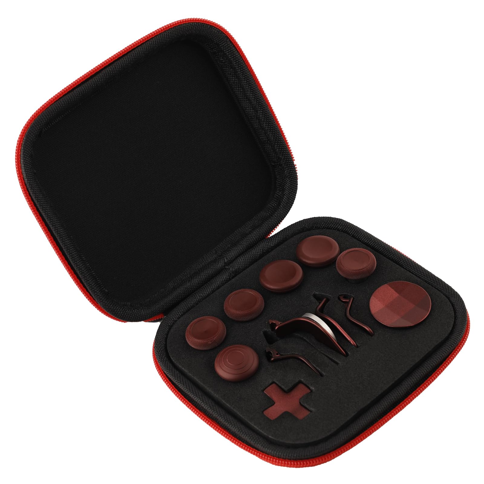 13 in 1 Component Pack Kit for Xbox Elite Series 2 Controller Metal Thumbsticks Replacement for Elite Series 2 Accessories Compatible with Xbox Elite Wireless Controller Series 2 Core (Dark red)
