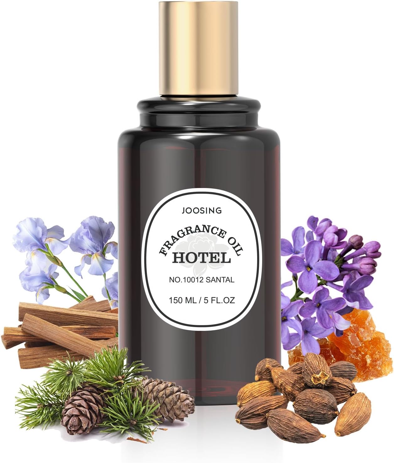 Hotel Diffuser Oil 5 Fl Oz (150 ml), Hotel Fragrance Diffuser Oil Premium Fragrance Oil for Waterless Diffusers，Bigger Bottle, Bolder Aroma, Longer Lasting- NO. Santal for Le Labo Aromatherapy