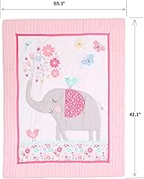 Vista 7 de DMZVEIDA El último juego de ropa de cama de bebé de 3 piezas edredón de bebé, sábana bajera para bebé, funda de almohada para bebé, tela de algodón