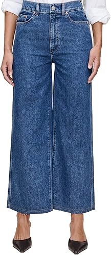 DL1961 Womens Hepburn Wide Leg Jeans - Ultra High Rise