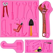 4 PCS Construction Chocolate Tool Molds - Silicone 3D Sugar Chocolate Cupcake Candy Mold Tool Ice Cube Tray for Cake Baking Cookie Tools Desserts Cupcake Decorating Topper Decoration Biscuit Décor