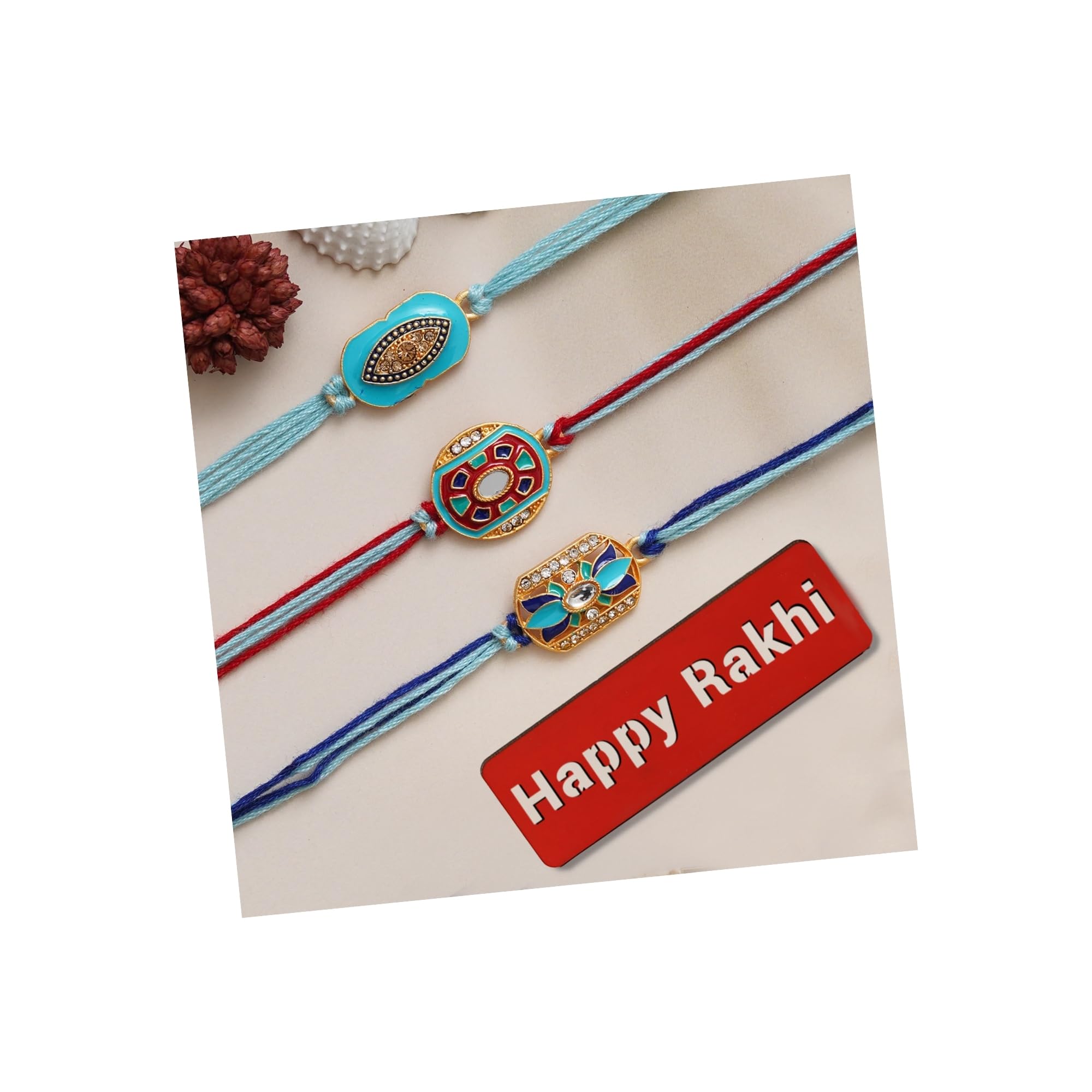See full amazon price history chart for eCraftIndia Set of 3 Beautiful Floral Designer Rakhis, Happy Rakhi Wooden Cutout with Roli Chawal Pack - Rakhi for Brother, Bhaiya, Bhai eCraftIndia Set of 3 Beautiful Floral Designer Rakhis, Happy Rakhi Wooden Cutout with Roli Chawal Pack - Rakhi for Brother, Bhaiya, Bhai (B0D1CDB4D8) Amazon Price History, Amazon Price Tracker