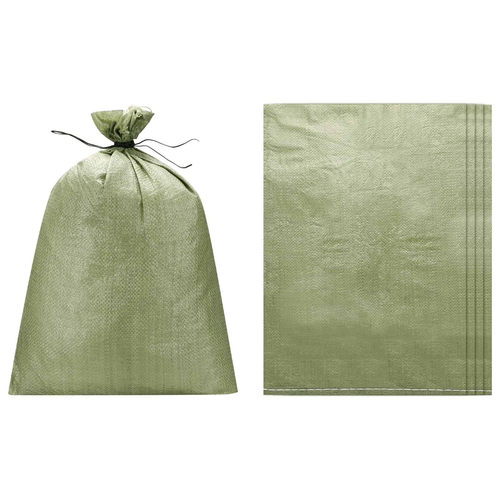 PATIKIL Heavy Duty Sand Bags, (80x120cm, Gray) (5 Pcs), Empty Sandbags Woven Polypropylene Sandbags Sand Bags Suit for - Flooding Weight Construction Earth Bag Homes