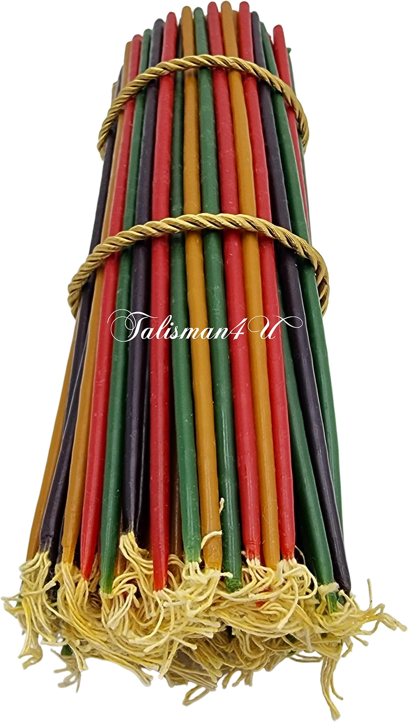 Beeswax Colored Taper Candles 11 inch Tall Decorative Thin Candles for Home Decor Birthday Church Holidays Scented Candles (60 Pieces)