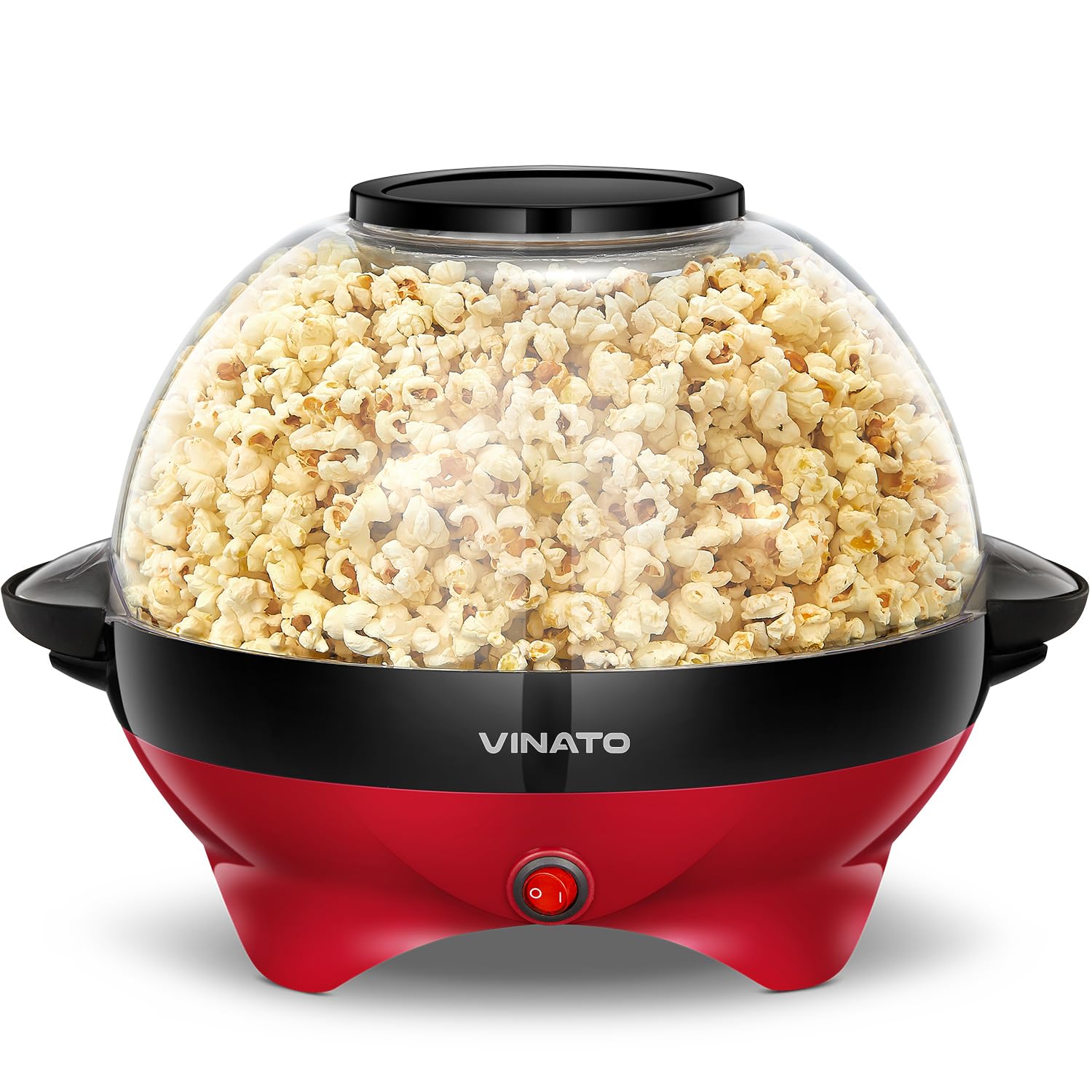Aparat de facut florie de porumb Edihome Masina pentru popcorn 1200 W rosu