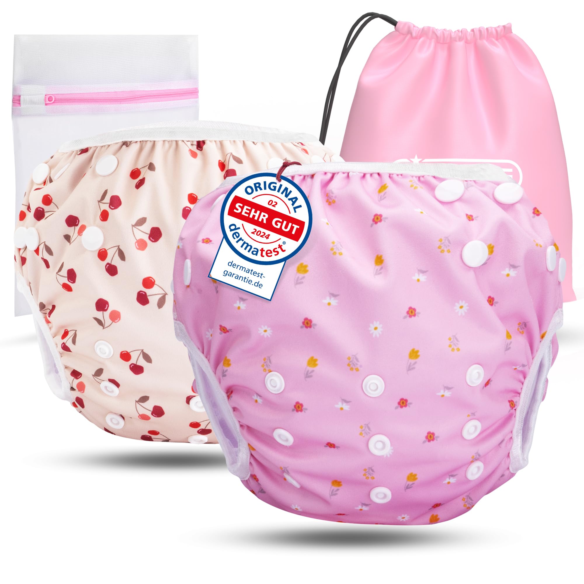 KIDVERSE Schwimmwindel Baby 0-3 Jahre - Set Schwimmwindeln wiederverwendbar