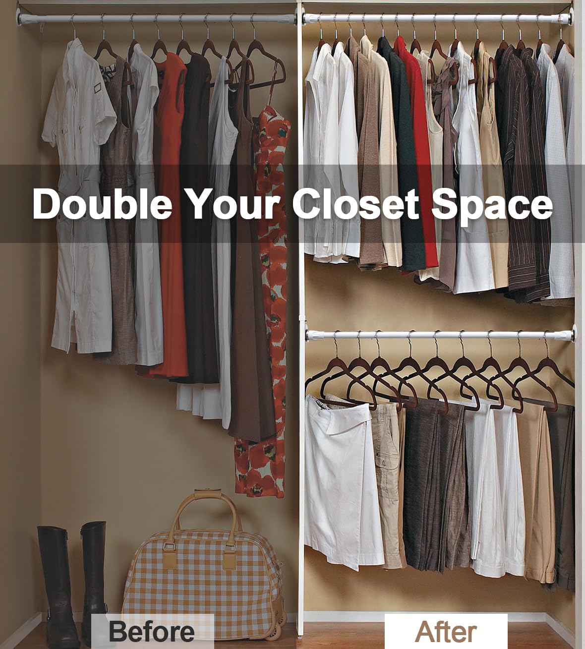 Closet Rod,17 to 96 Inch Adjustable Closet Rods for Hanging Clothes Heavy Duty Closet Hanging Rod Metal Black Closet Poles for Wardrobes Closet Rod,17 to 96 Inch Adjustable Closet Rods for Hanging Clothes Heavy Duty Closet Hanging Rod Metal Black Closet Poles for Wardrobes