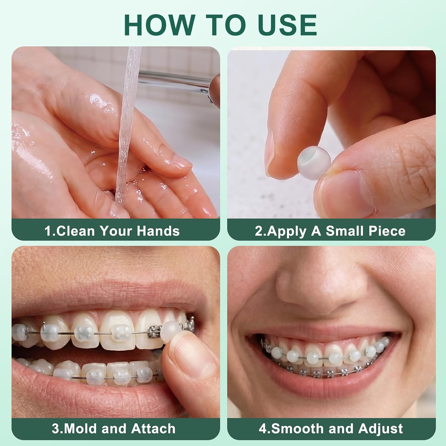 Orthodontic Wax for Braces 7mm Large Size Pre-Cut Bowl Shape Dental Wax Dot