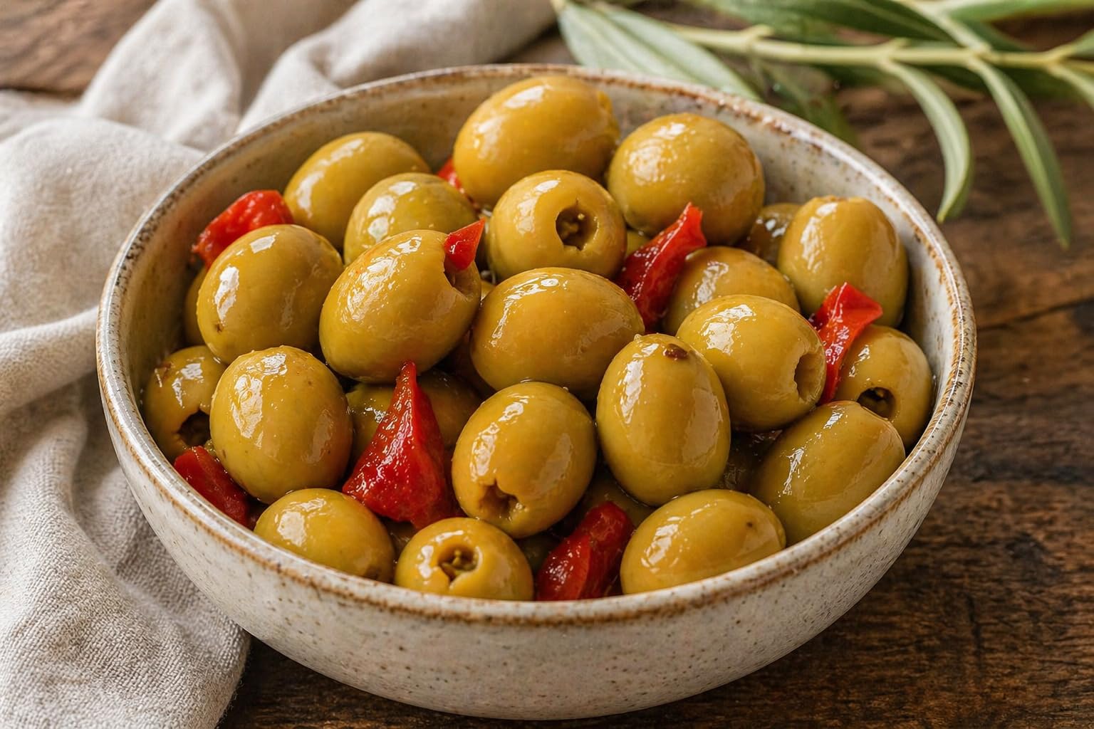 Chicón Lebrón Aceitunas Gordal Deshuesadas Calibre Gigante 80/120 Estilo Casero con Ajo Pimiento Picante Tarro 900g