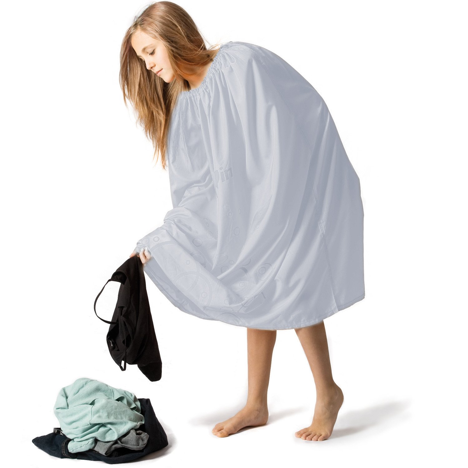 Justin L'aide au vestiaire de plage, poncho de surf, aide à déménager femme et homme, compact et ultra léger en tissu fonctionnel - poncho de bain