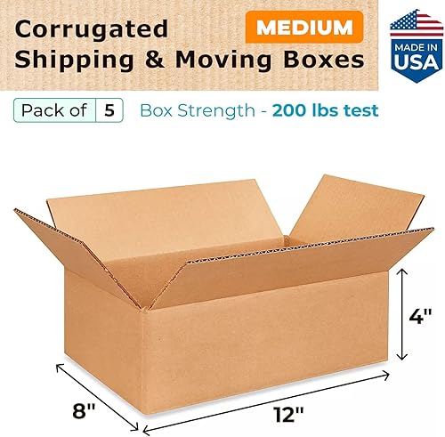 Miniatura 168 de Cajas para envío IDL Packaging - B-1266-5 de cartón corrugado, tamaño pequeño, de 12 pulgadas de largo x 6 pulgadas de ancho x 6 pulgadas de alto