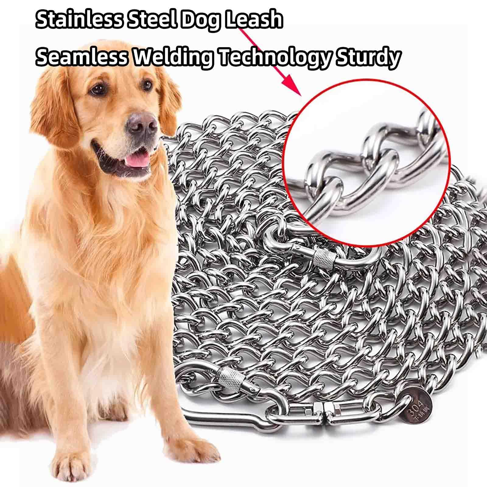 Guinzaglio Per Cani Taglia Grande Addestramento Guinzaglio Cane (silver,3mm 3m)
