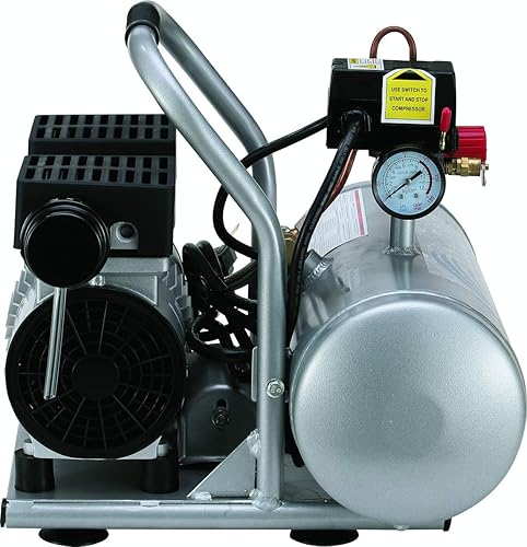 Miniatura 8 de California Air Tools 2010AH Ultra silencioso y sin aceite 1.0 Hp, 2.0 Gal. Compresor de aire de tanque de aluminio con manguera de aire híbrida de