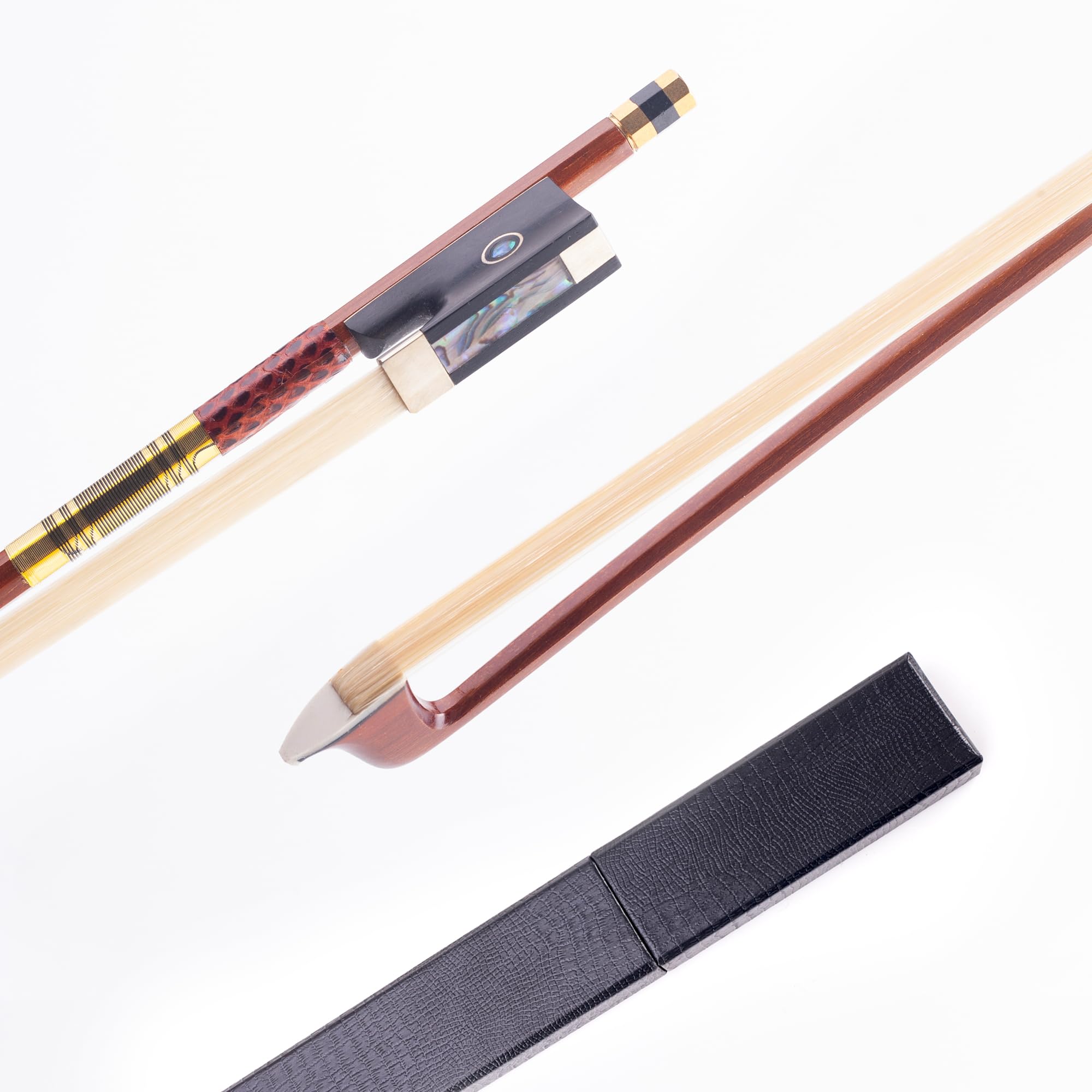 ●弓 Pernambuco Nickel Gold Advanced 4/4 Amazon.com: AMZZ Advanced 4/4 Pernambuco Violin Bow – Handmade