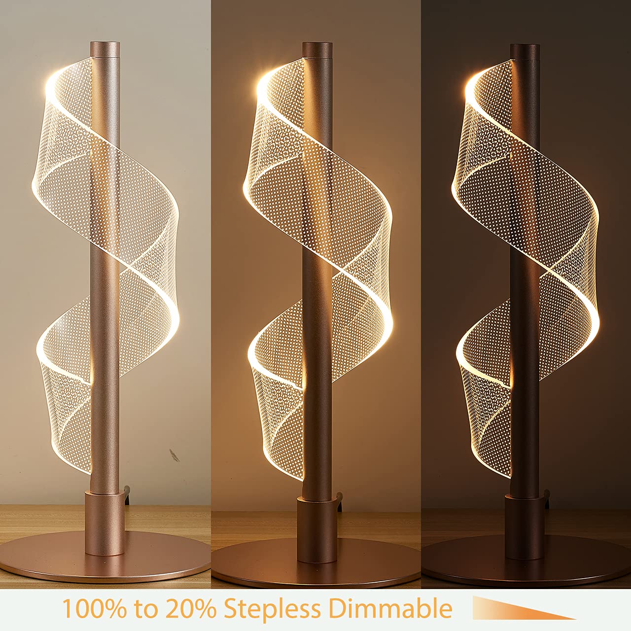 エレガントなテーブルランプ ② Amazon.co.jp: モダンな装飾的な LED テーブルランプ、エレガントな