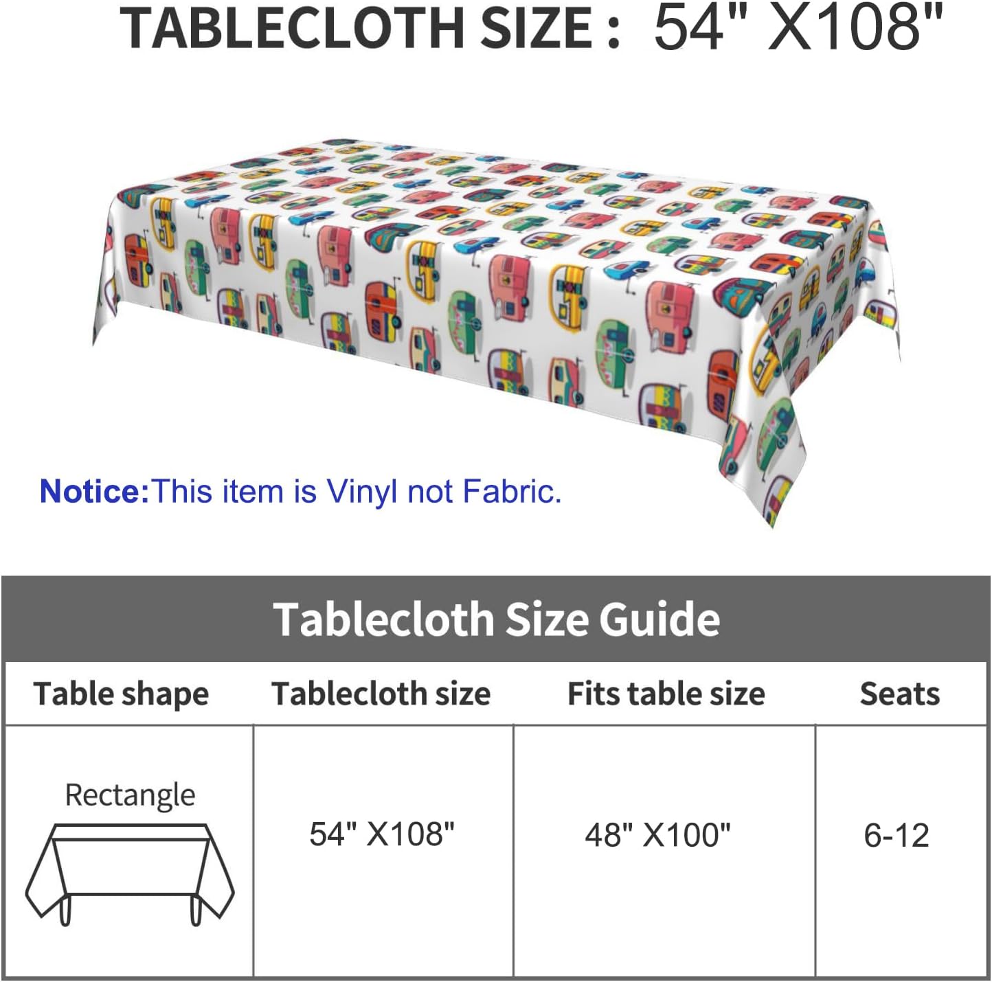 Cping Tablecloth Waterproof Reble Picnic Table Cover Happy