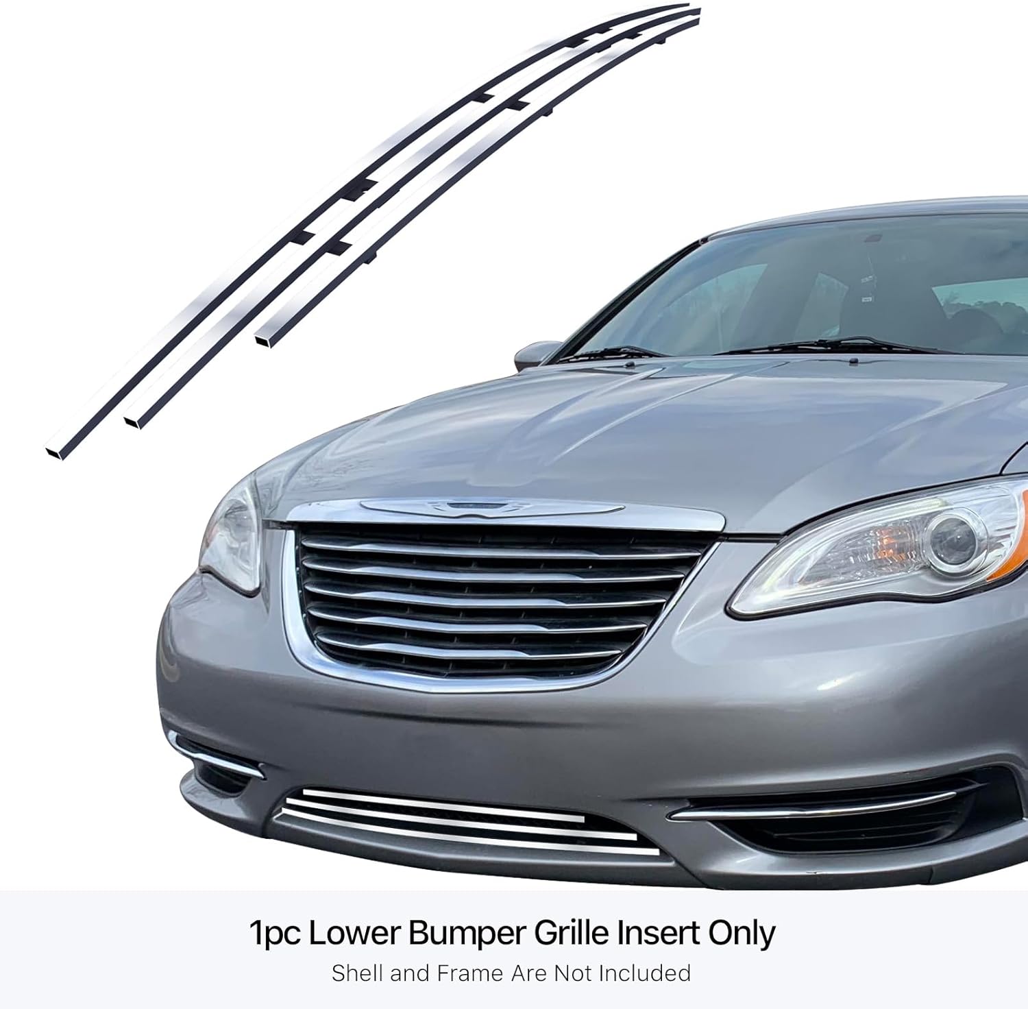 APS R66873A Polished Aluminum Billet Grille Bolt Over for select Chrysler 300 Models