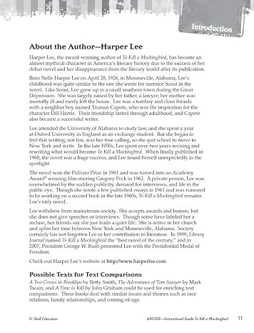 To Kill a Mockingbird: An Instructional Guide for Literature - Novel Study Guide for 6th-12th Grade Literature with Close Reading and Writing Activities (Great Works Classroom Resource)