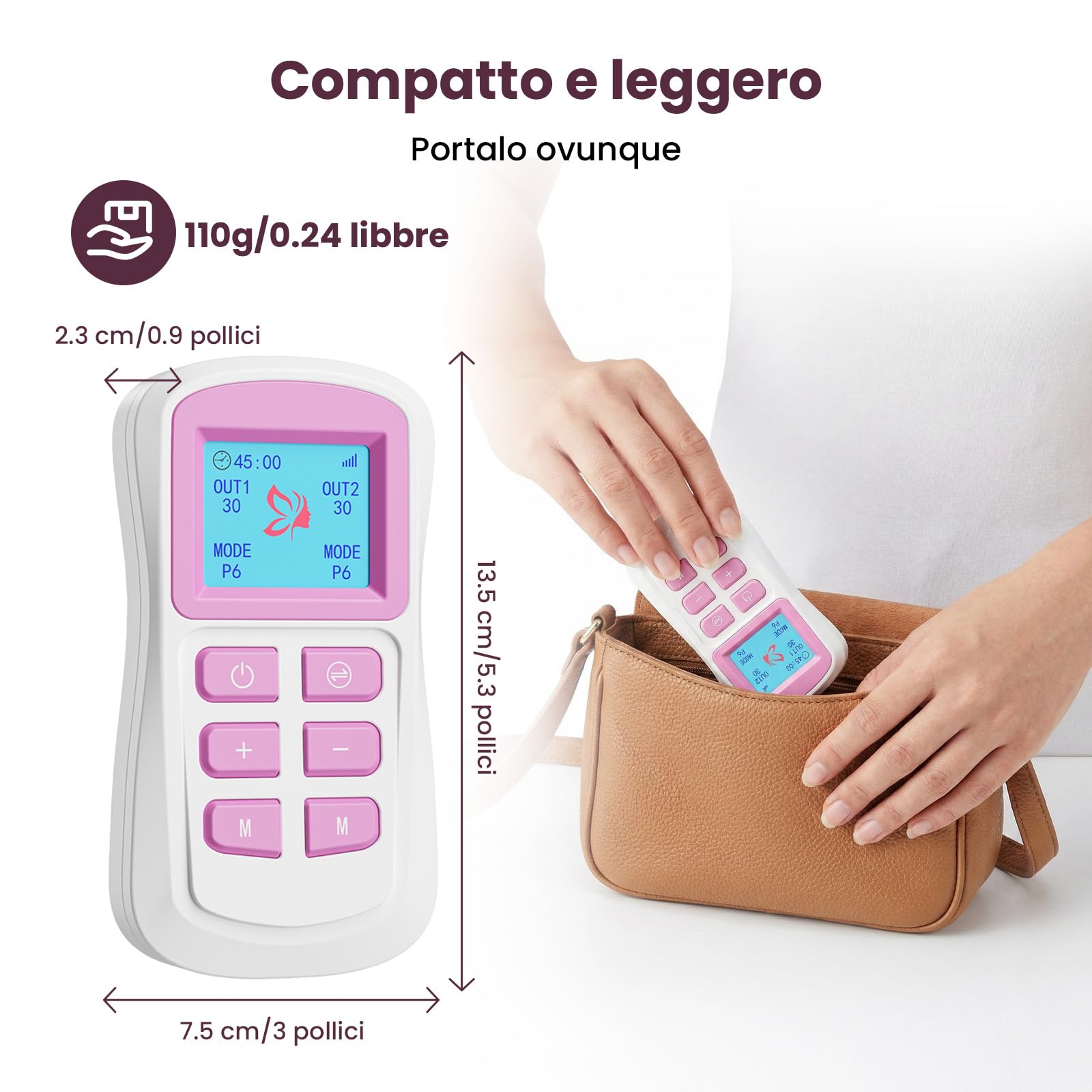 Trainer per il pavimento pelvico, allenamento muscolare del pavimento pelvico, TENS per alleviare il dolore, elettrodi ed elettrodi speciali