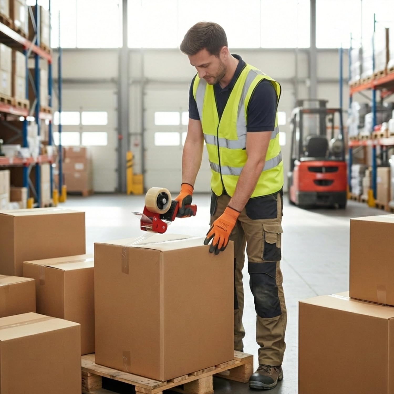 FIXO 8413623770298 - Dispenser per recinto in metallo, macchina per printar, con manico ergonomico e imballaggio, colore: grigio