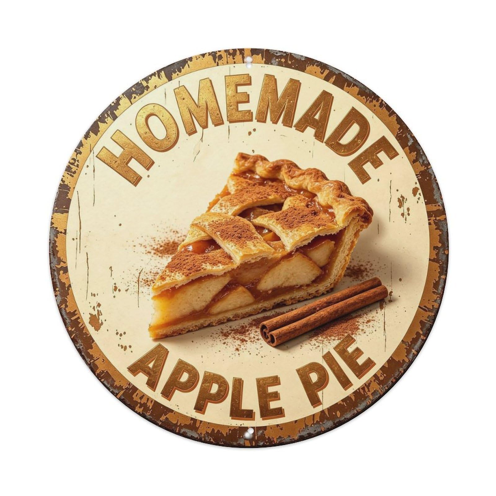 Homemade Apple Pie Metal Tin Sign Plaque