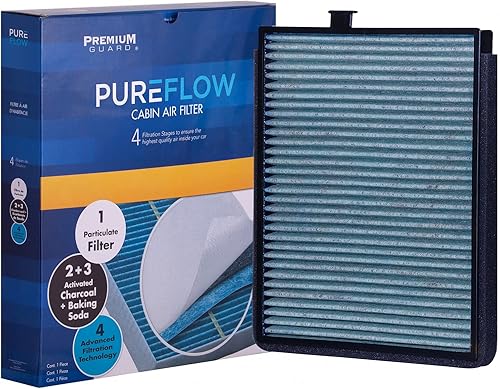 Filtro de aire de cabina PureFlow PC5459X | Compatible con Honda Pilot 2003-2008, Acura MDX 2001-2006