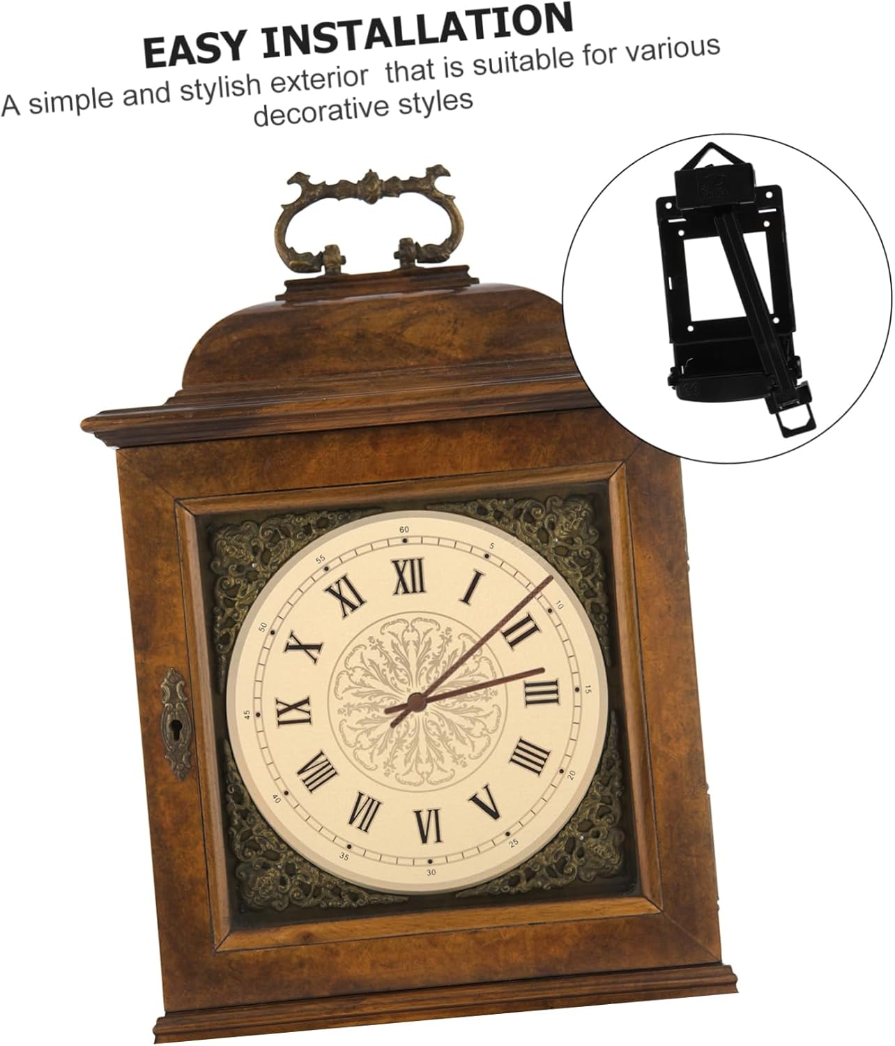 Swinging Clock Pendulum Drive Movement Case Quartz Wall Clock Mechanism Accessory Easy Installati