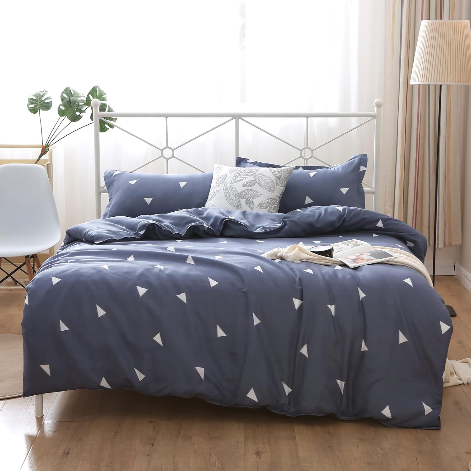 WYFKYMXX Waterproof Duvet Cover Incontinence Treatment Comforter Protector Single Side Waterproof Protective Cover or Liner for Bed or Couch for Pets Dog Cat Kids Elder (Flowers,Full)
